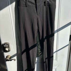 Maurices Black Pinstripe Pants, 9/10 long